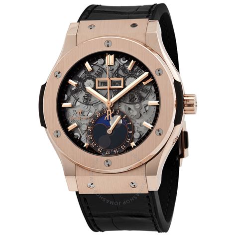 Hublot Classic Fusion Aerofusion Moonphase Sapphire Dial 18kt 